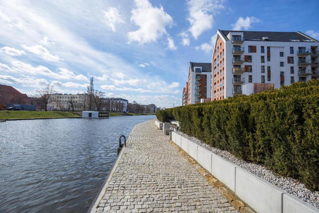 Stylish Apartment Oldtown Riverview Balcony Gdaňsk Exteriér fotografie