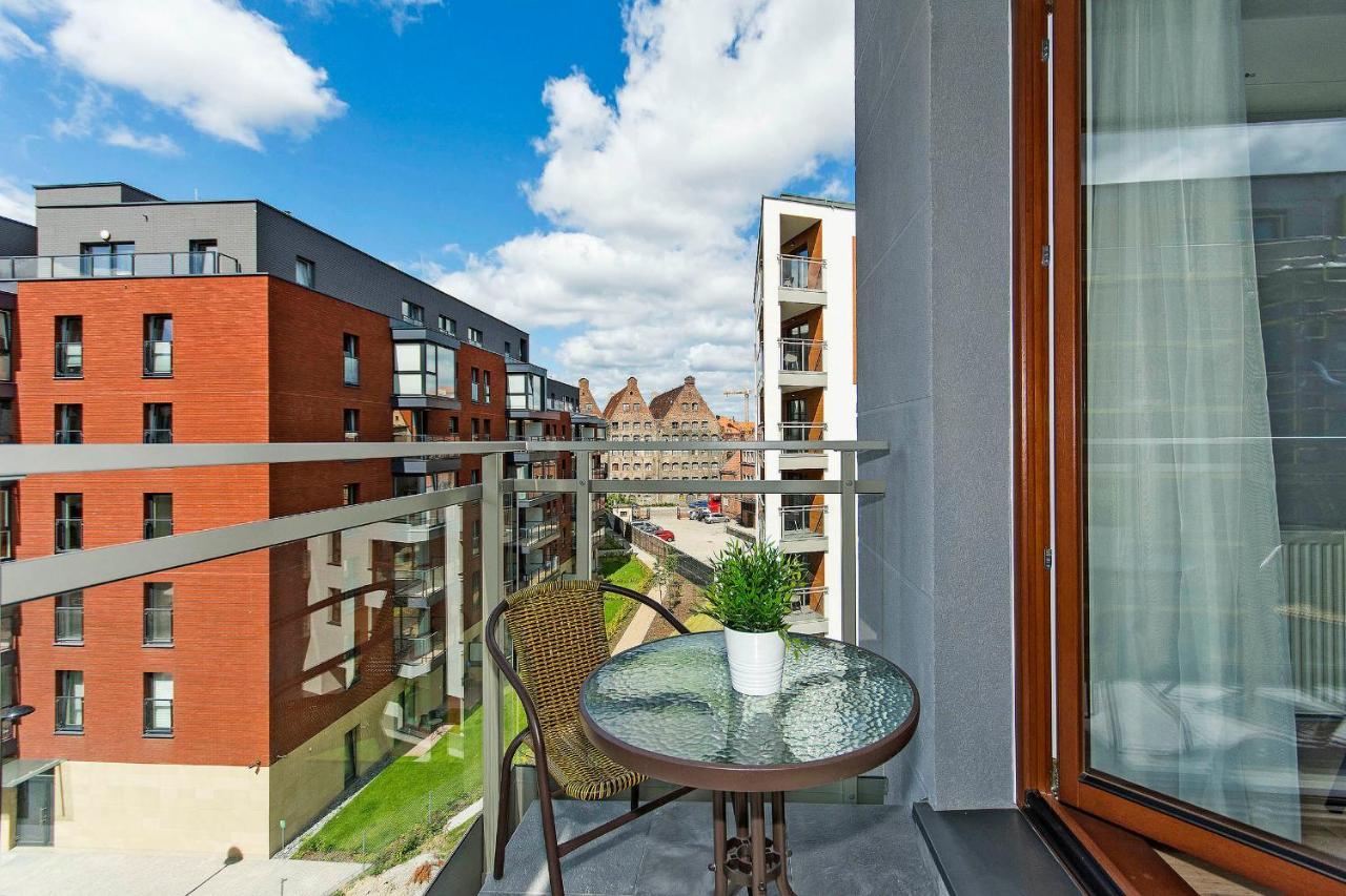 Stylish Apartment Oldtown Riverview Balcony Gdaňsk Exteriér fotografie