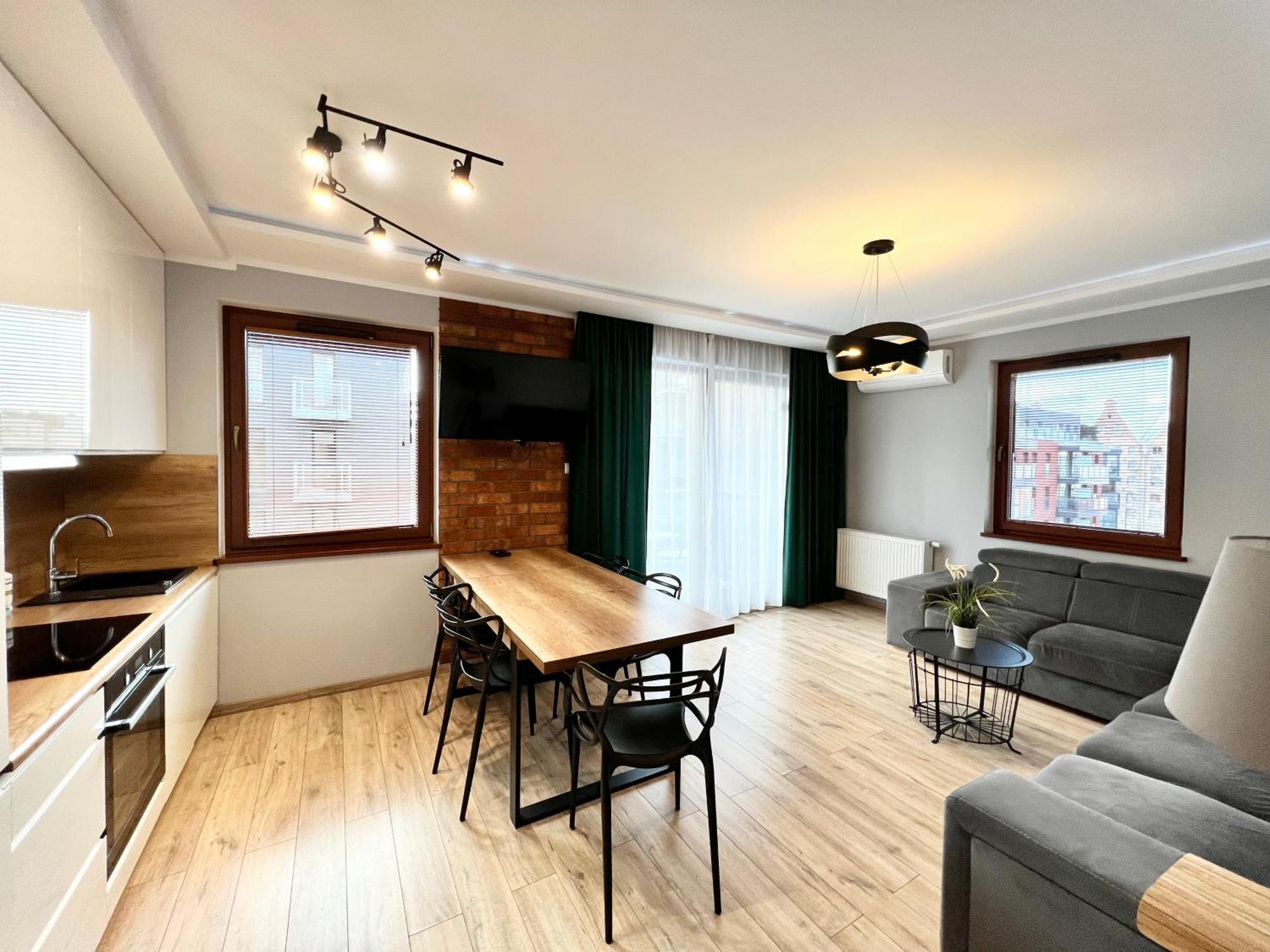 Stylish Apartment Oldtown Riverview Balcony Gdaňsk Exteriér fotografie